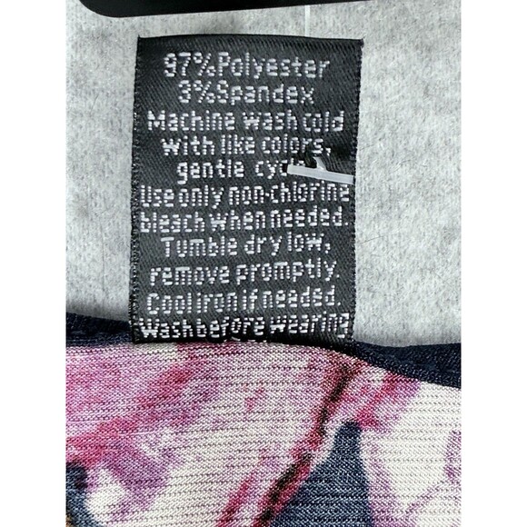 Womens Maxi Dress Size S-M Round Hem Pockets Colorful Floral Sleeveless - Picture 15 of 15